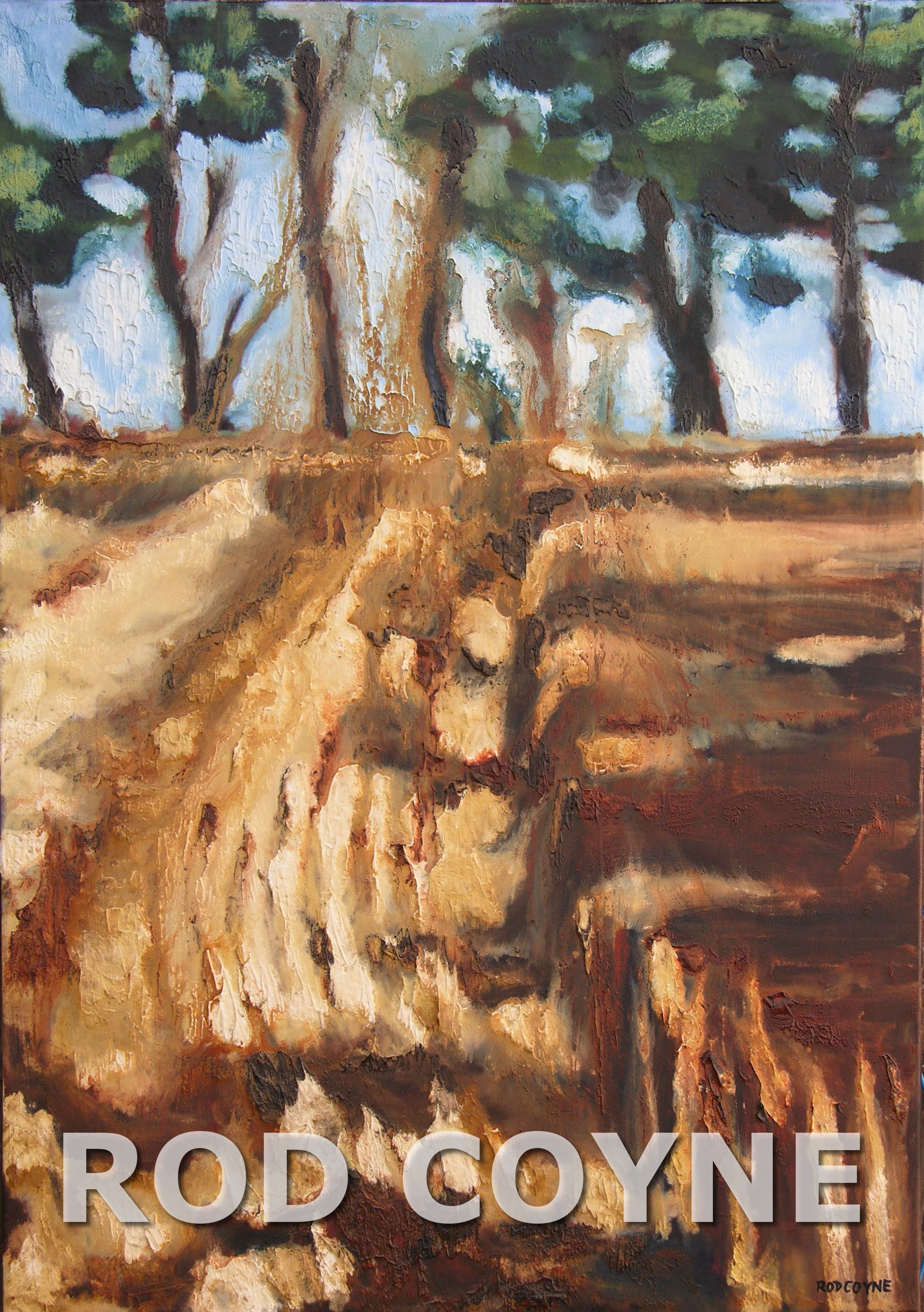 rod coyne's painting "Barley Harvest" watermarked.