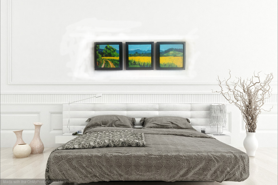 Summer Field framed interior display.