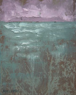 2015 Howth Head from Bulloch Harbour across Dublin Bay, oil on canvas.