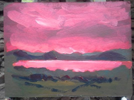 Rod Sees Red - Sea and sky.