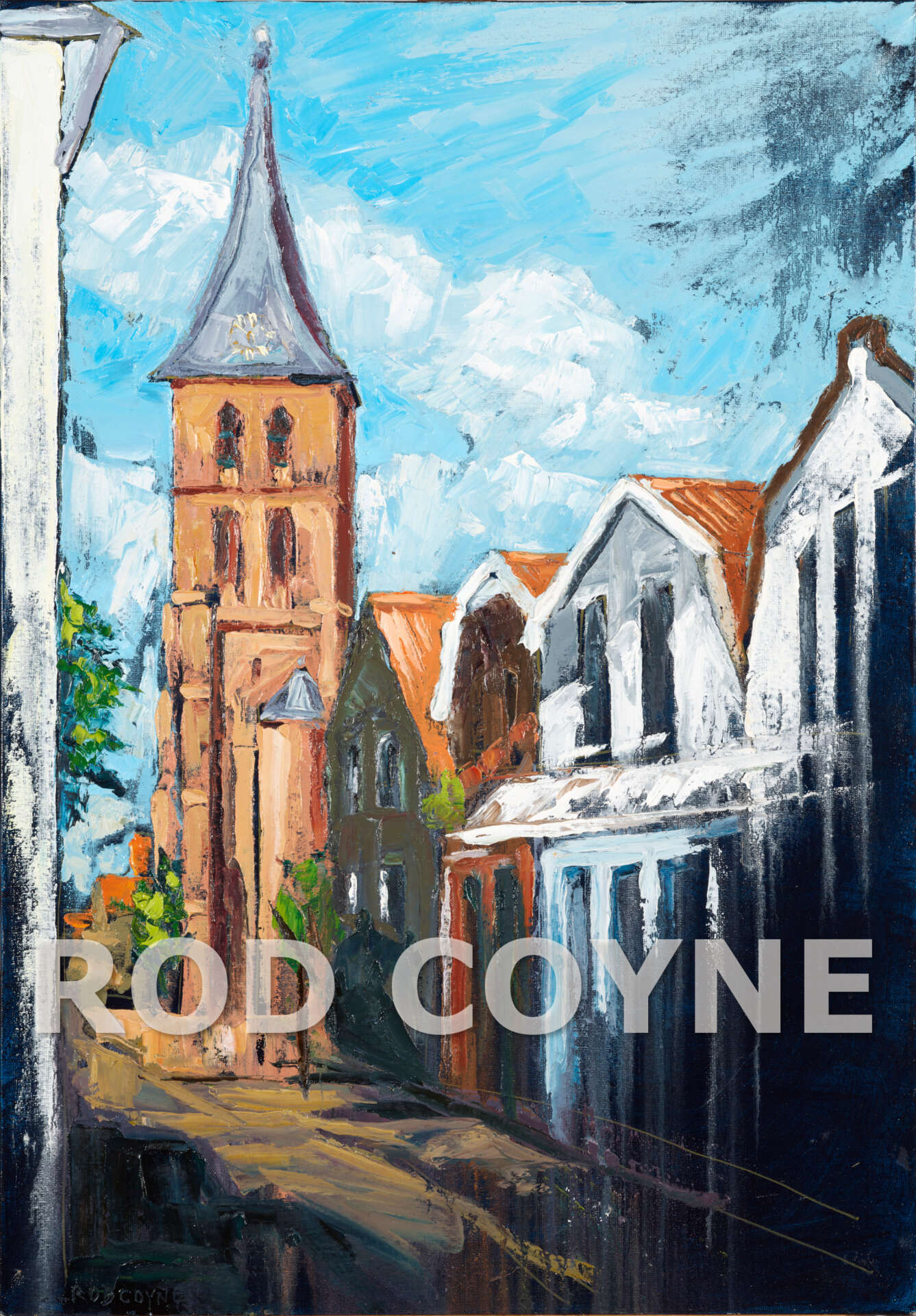 Image of "Domburg Mandriaan's Church" high resolution watermarked.