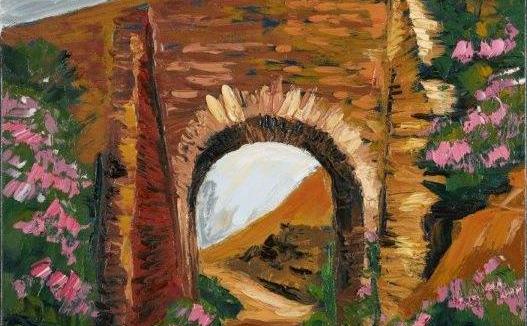 Trambridge Avoca mines is a palette knife painting by rod coyne