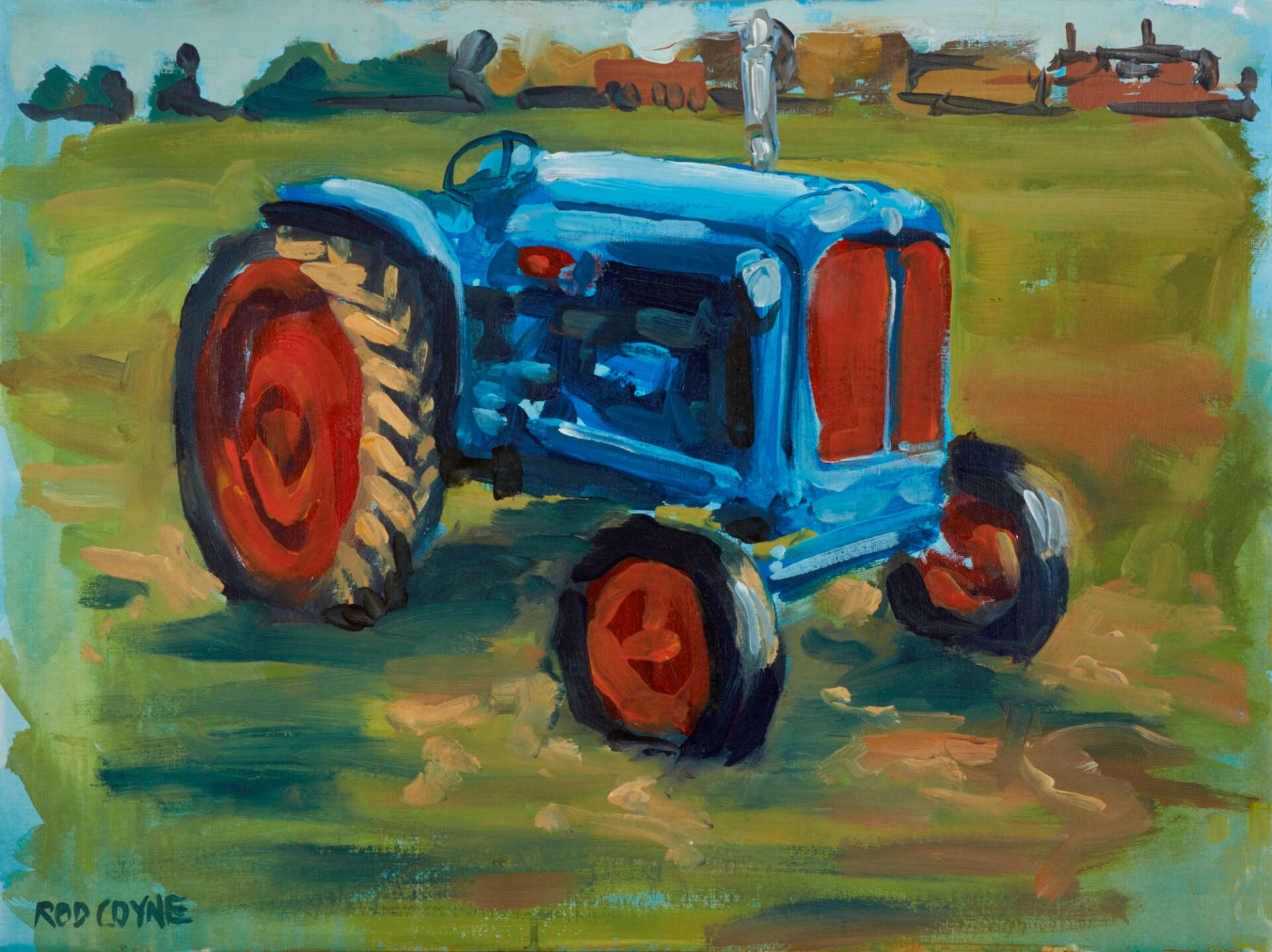 artist rod coyne's painting: fordson major