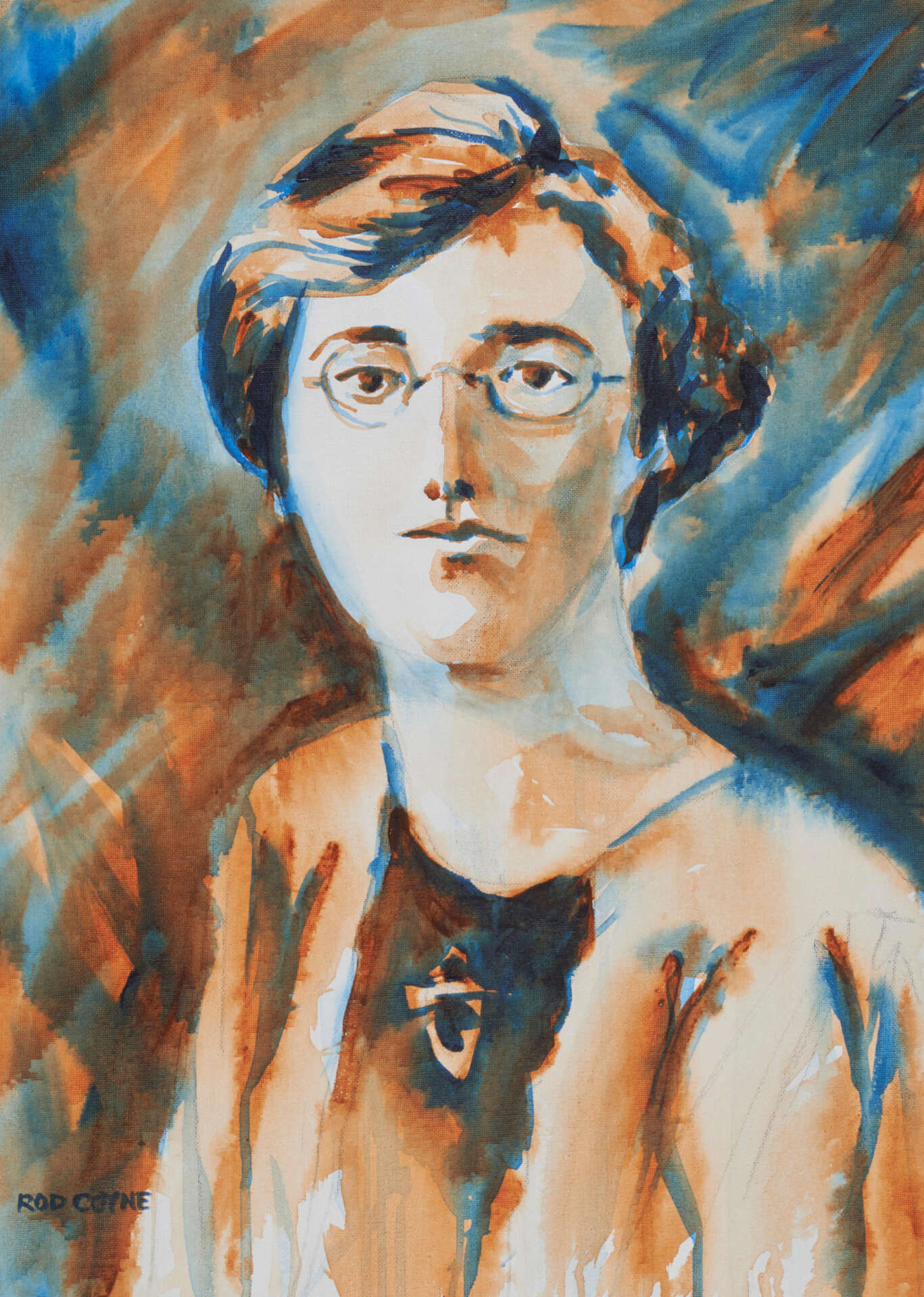 artist rod coyne's portrait "Kathleen Clarke 1916" is shown here, product image.