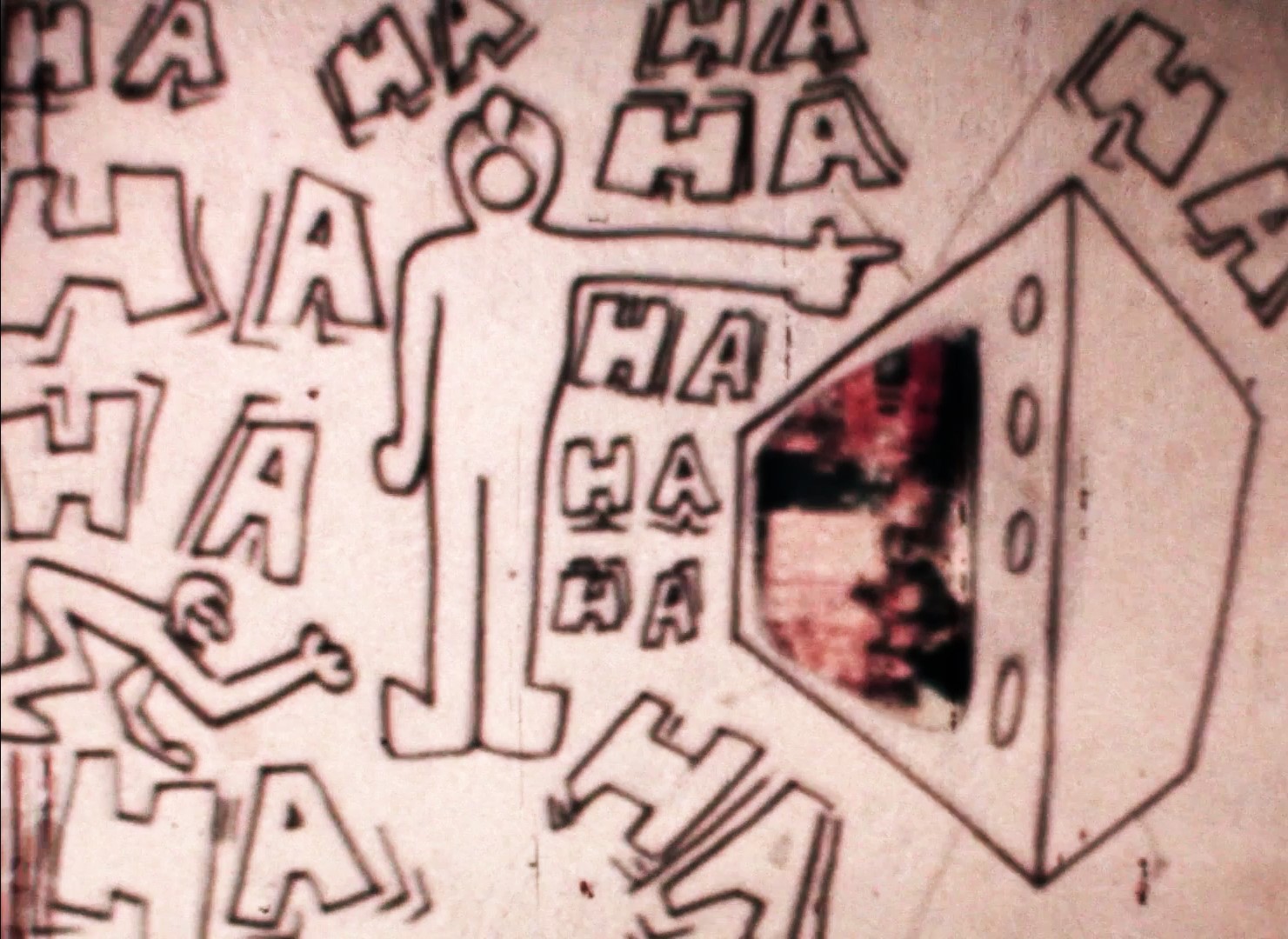 still from artist rod coyne's art school animation days